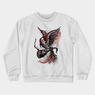 Tropical bird (red) Crewneck Sweatshirt